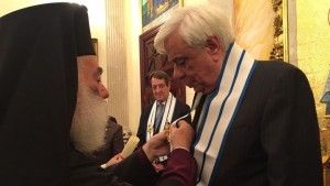 Με τον Μεγαλόσταυρο του Αγ. Μάρκου τιμήθηκε ο ΠτΔ, από τον Θεόδωρο Β'