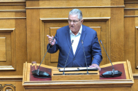 Κουτσούμπας: Σφοδρή επίθεση στην κυβέρνηση για πυρκαγιές, εξοπλισμούς και κοινωνική ασφάλιση