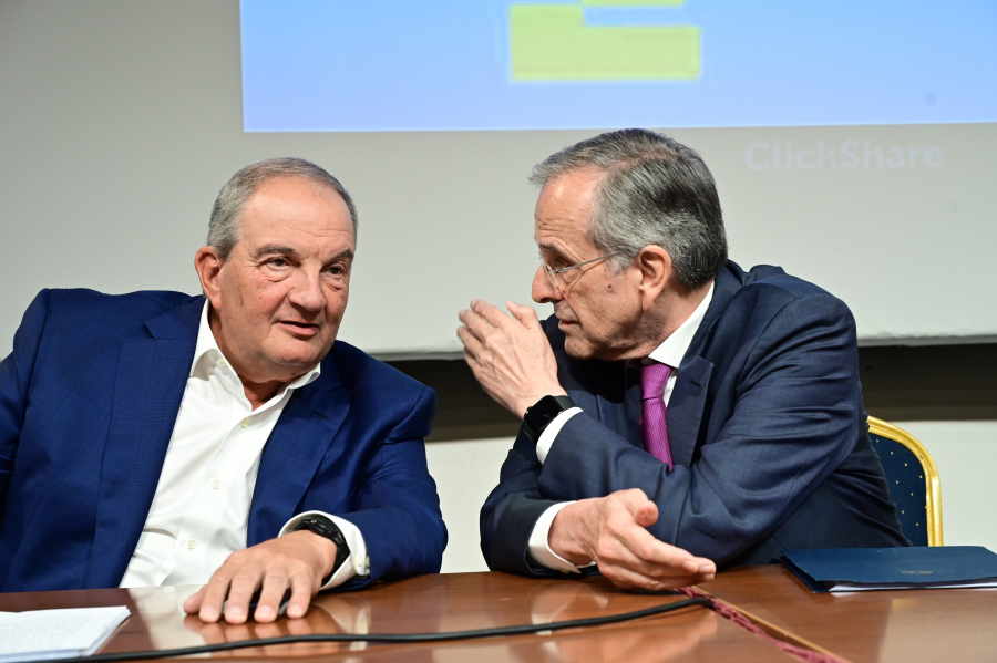 LIVE η ομιλία Σαμαρά και Καραμανλή στο βιβλίο του Λυγερού