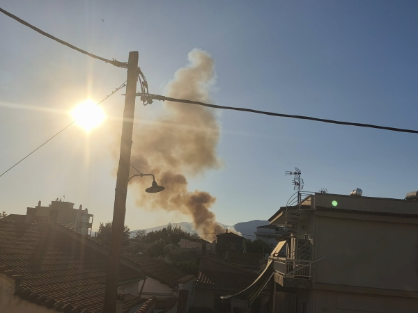 Φωτιά τώρα στον Ήφαιστο Κομοτηνής