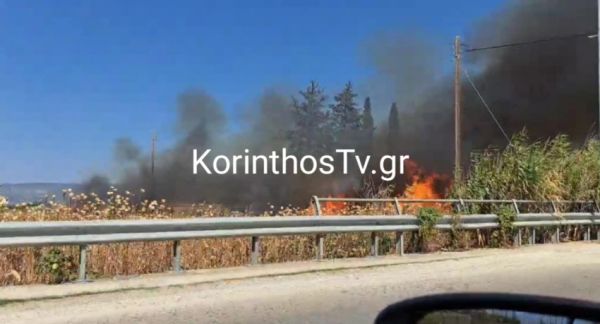 Οριοθετήθηκε η φωτιά στην Κορινθία