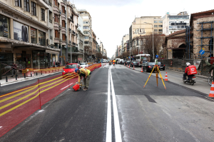 Θεσσαλονίκη: Εγνατία Οδός και Βενιζέλου χωρίς λαμαρίνες, μετά από 17 χρόνια