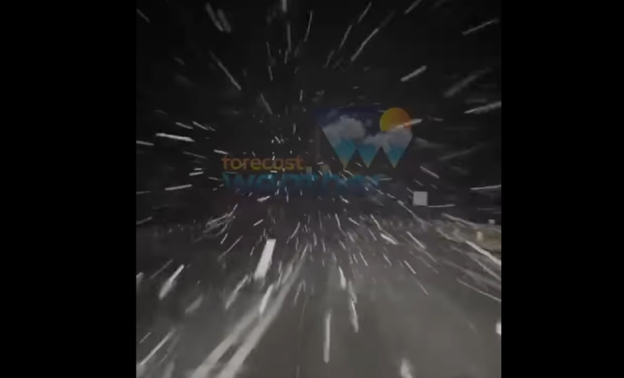 Πυκνή χιονόπτωση στη Φλώρινα (Βίντεο)