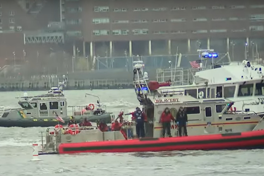 Συνετρίβη ελικόπτερο στον ποταμό Χάντσον με έξι νεκρούς (Βίντεο)