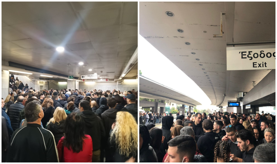 «Βουλιάζει» το μετρό για τα Τέμπη: Ουρές έξω από σταθμούς και συνωστισμός στα βαγόνια
