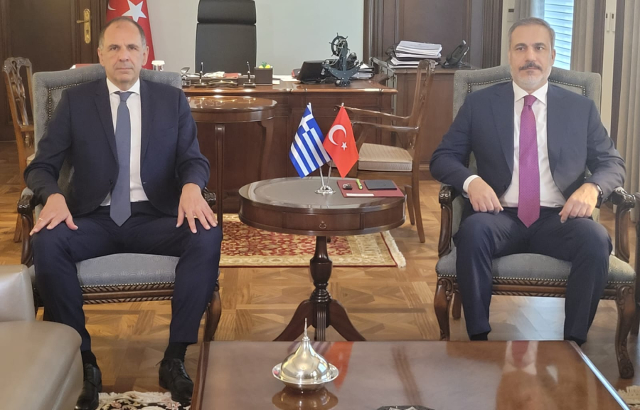 Γεραπετρίτης μετά τη συνάντηση με Φιντάν: Στις 18 Σεπτεμβρίου το τετ α τετ Μητσοτάκη - Ερντογάν
