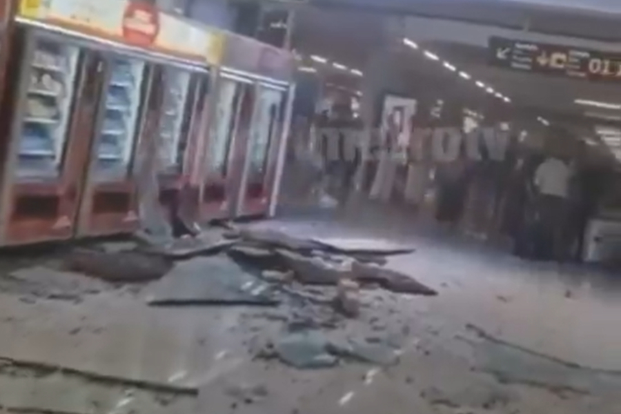 Κατέρρευσε μέρος της οροφής του αεροδρομίου στη Μαγιόρκα (Βίντεο)