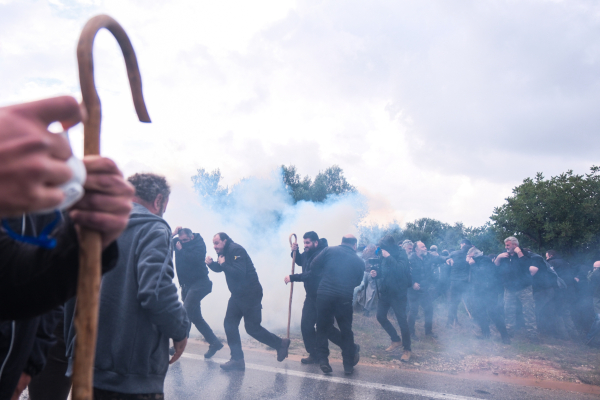 Αγρότες: Δύο συλλήψεις στο Ηράκλειο