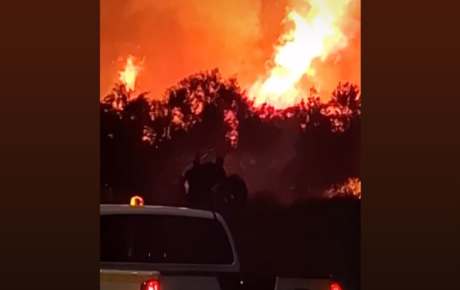 Φωτιά τώρα στην Κερατέα - Μαίνεται δίπλα από την Λεωφόρο Λαυρίου