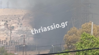 Μεγάλη φωτιά τώρα στα Νεόκτιστα Ασπροπύργου - Διακοπή κυκλοφορίας στη λεωφόρο Διυλιστηρίων (Βίντεο)