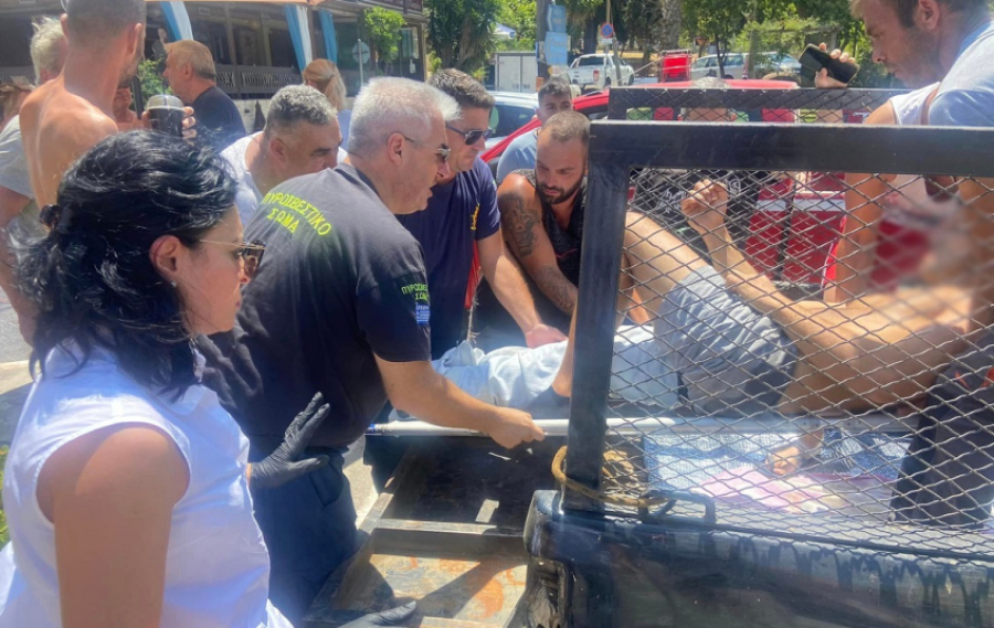 Χαλκιδική: Μεταφέρθηκε στο νοσοκομείο σε καρότσα αγροτικού, μετά από τροχαίο