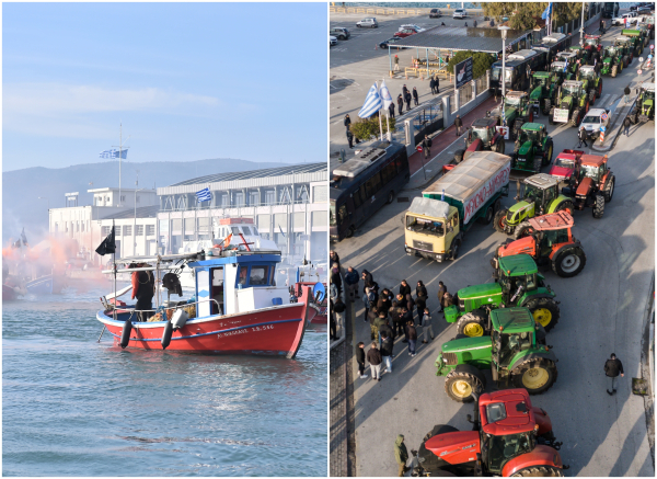 Αποκλεισμένο από στεριά και θάλασσα το λιμάνι του Βόλου - Σε αναβρασμό οι αγρότες μετά την παρέμβαση του Αρείου Πάγου