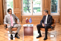 Συνάντηση Μητσοτάκη με εμίρη του Κατάρ: Η Ελλάδα σας στήριξε απέναντι στις απρόκλητες επιθέσεις του Ιράν