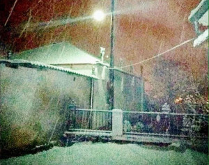 Χιόνια στα ορεινά της Θεσσαλονίκης - Στα λευκά και περιοχές σε Λαγκαδά και Ωραιόκαστρο