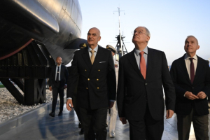 Στην τελετή παράδοσης του υποβρυχίου «Πρωτεύς» ως μουσείου Δένδιας και Τασούλας (Εικόνες)
