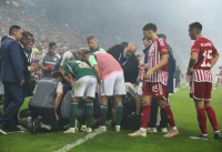 Προσωρινή διακοπή στο Ολυμπιακός - Παναθηναϊκός