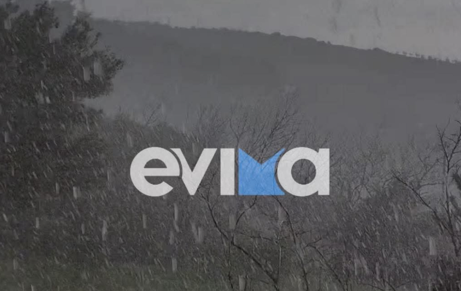 Καιρός: Σφοδρή χαλαζόπτωση στην Εύβοια (Εικόνες και Βίντεο)