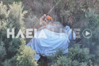 Ηλεία: Ελεγχόμενη έκρηξη βράχου 40 τόνων στο Κατάκολο - Απειλούσε σπίτια