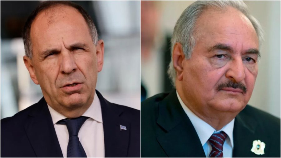 Συνάντηση Γεραπετρίτη - Χαφτάρ: «Οι σχέσεις μας θα έχουν θετική εξέλιξη»