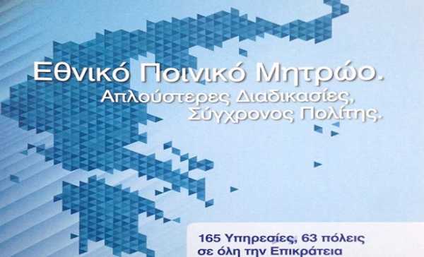 Αντίγραφο ποινικού μητρώου ηλεκτρονικά