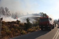 Φωτιά καίει δασική έκταση στη Ρόδο