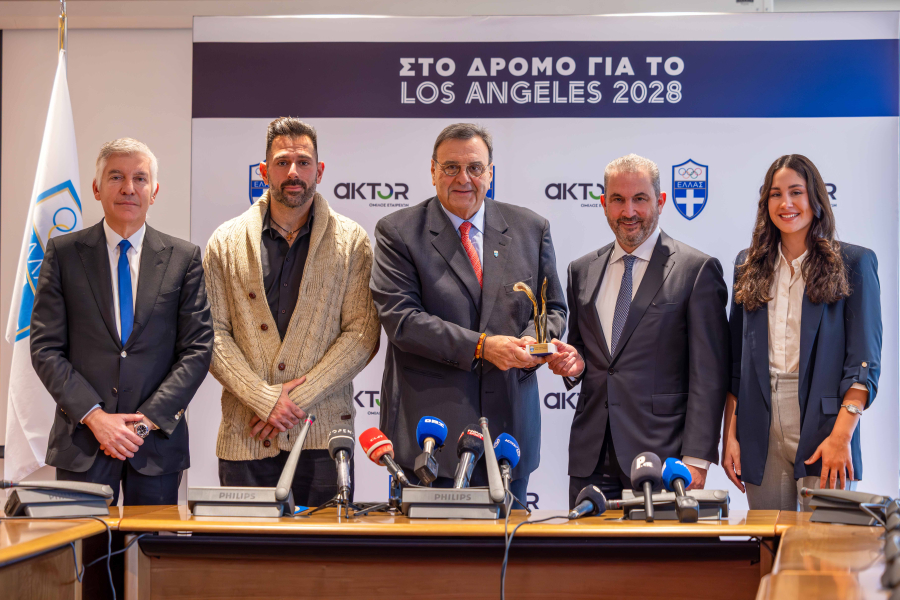 O Όμιλος AKTOR Χρυσός Χορηγός της Ελληνικής Ολυμπιακής Επιτροπής έως τους Ολυμπιακούς Αγώνες Los Angeles 2028