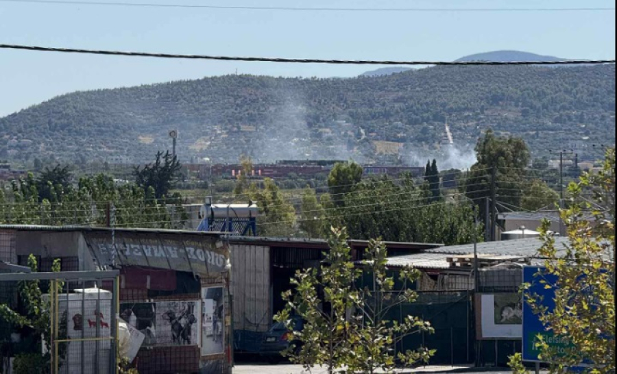 Φωτιά τώρα δίπλα στο Εκπτωτικό Χωριό