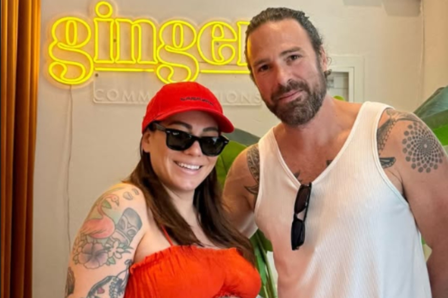 Ευρυδίκη Βαλαβάνη: Ποζάρει με τον Γρηγόρη Μόργκαν λίγο πριν γεννήσει (Εικόνες)