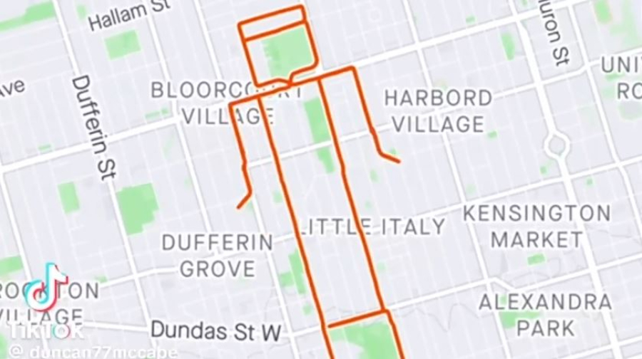 Έτρεξε 700 μίλια για να κάνει... τέχνη στο Strava: Το viral βίντεο στο TikTok