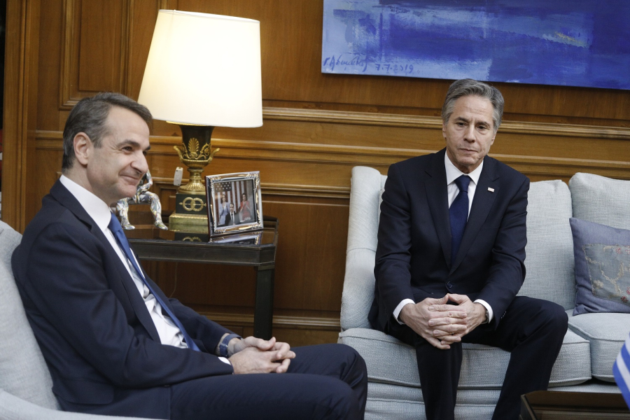 Τηλεφωνική επικοινωνία Μητσοτάκη - Μπλίνκεν για Γάζα και Ερυθρά Θάλασσα