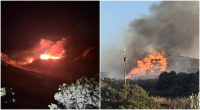 Σε ύφεση η μεγάλη φωτιά στη Μήλο: Δεύτερο μέτωπο στον ΧΥΤΑ