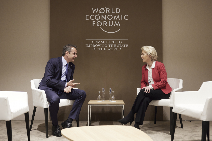 Είδε την Φον ντερ Λάιεν στο Νταβός ο Μητσοτάκης