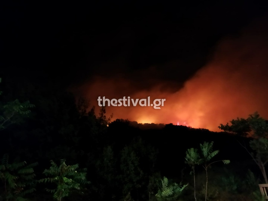Πυρκαγιά σε ξερά χόρτα στη Νέα Ευκαρπία