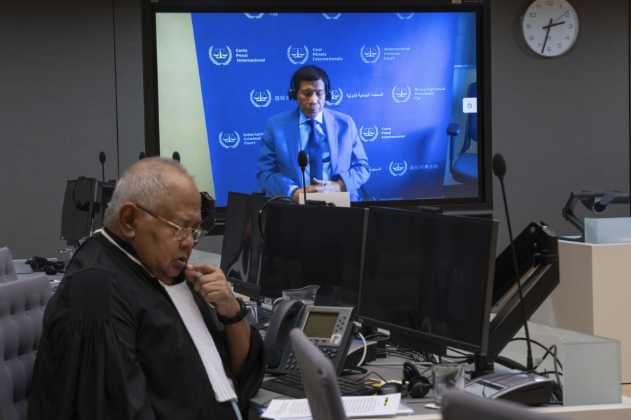 Ντουτέρτε: Η πρώτη εμφάνιση του πρώην προέδρου των Φιλιππίνων στο Διεθνές Ποινικό Δικαστήριο