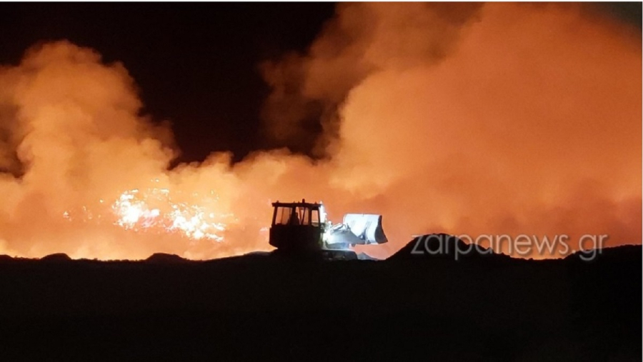 Χανιά: Φωτιά τώρα στον Χυτά Ακρωτηρίου