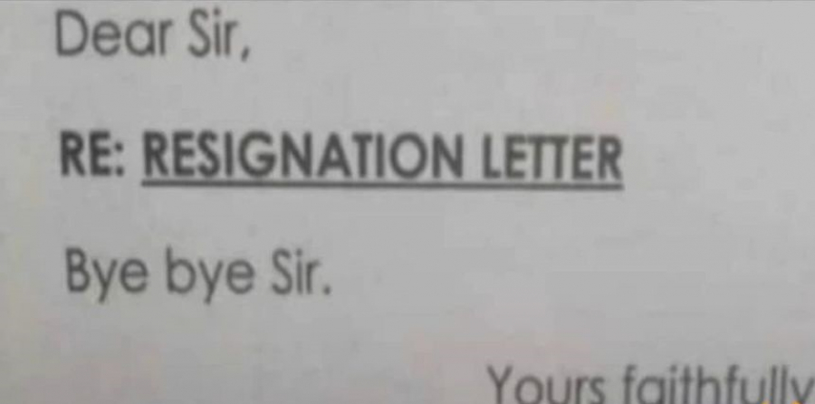 Επική επιστολή παραίτησης, έφυγε από δουλειά με 3 λέξεις στο αφεντικό (βίντεο)