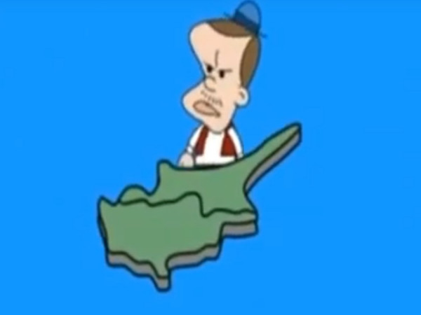 Ο Ερντογάν «κόβει» την Κύπρο, το προκλητικό βίντεο - καρτούν