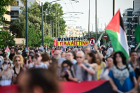 Συγκέντρωση έξω από την ισραηλινή πρεσβεία για το Madleen και την Παλαιστίνη (Εικόνες)