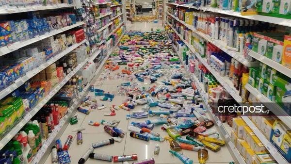 Βίντεο και φωτογραφίες από τον ισχυρό σεισμό στην Κρήτη