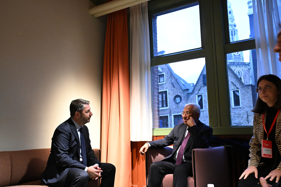 Συνάντηση Ανδρουλάκη - Κόστα στο Άμστερνταμ