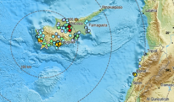 Νέος σεισμός τώρα στην Κύπρο
