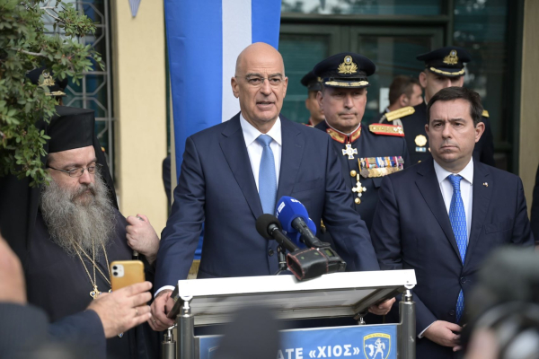 Δένδιας: «Η Χίος και τα νησιά του Ανατολικού Αιγαίου έχουν τα δικαιώματα που τους δίνει το Διεθνές Δίκαιο»