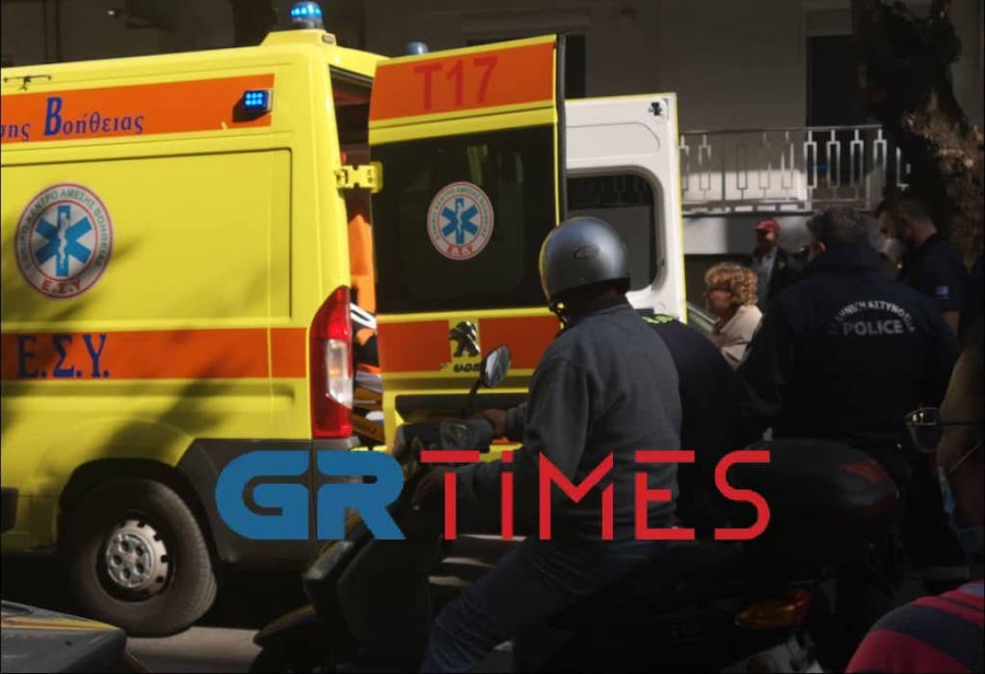 Άνδρας έπεσε από τον 5ο όροφο πολυκατοικίας στη Θεσσαλονίκη (βίντεο)