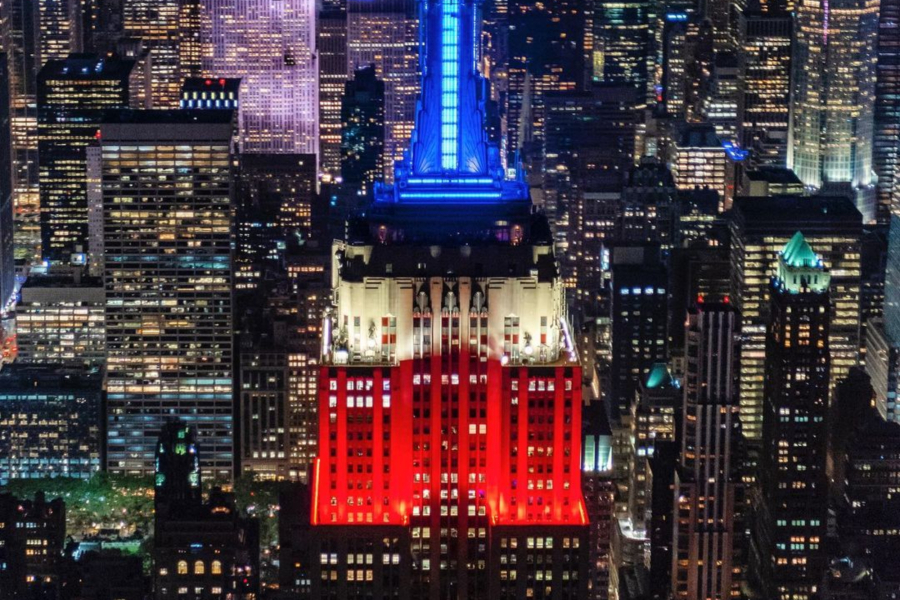 Εκλογές στις ΗΠΑ: Απόψε το Empire State Building «δείχνει» τον νικητή