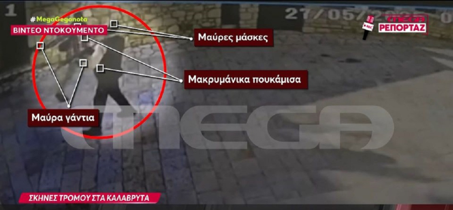 Καλάβρυτα - ΕΛΤΑ: Οι ληστές με τα πολεμικά όπλα στα χέρια (Βίντεο ντοκουμέντο)