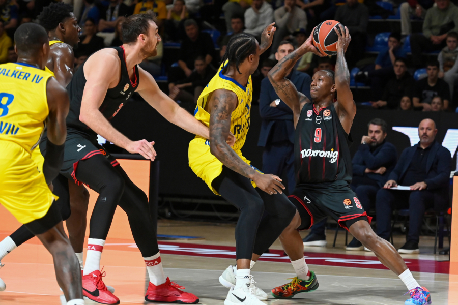 Euroleague: Με έναν πόντο επικράτησε ο Ολυμπιακός της Μακάμπι