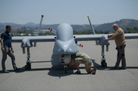 Η παρθενική πτήση του Drone τύπου HERON 1 που παραχώρησε η FRONTEX στο Λιμενικό (εικόνες)