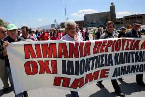 Ζητούν παρέμβαση Τσίπρα για τις κυλιόμενες απεργίες στα λιμάνια