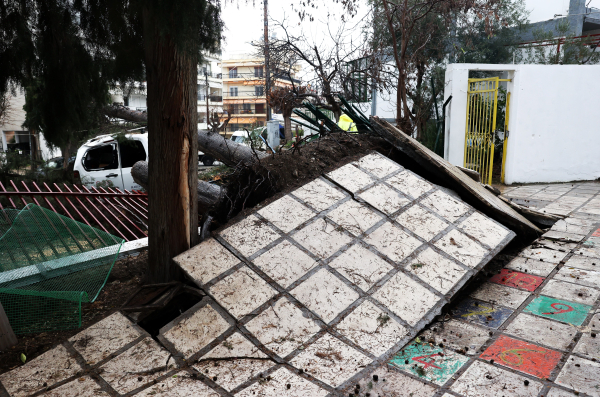 Εκτεταμένες ζημιές προκάλεσε το κύμα κακοκαιρίας στην Ηλεία