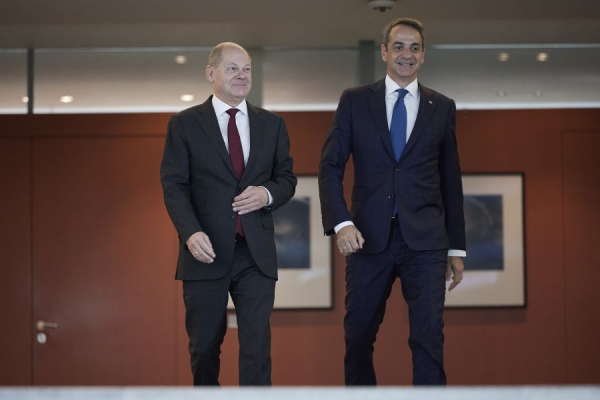 Όσα τέθηκαν επί τάπητος στη συνάντηση Μητσοτάκη με Σολτς στο Βερολίνο